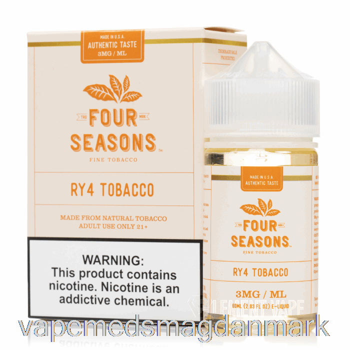 Vape Uden Nikotin Ry4 Tobak - Fire Sæsoner - 60ml 6mg